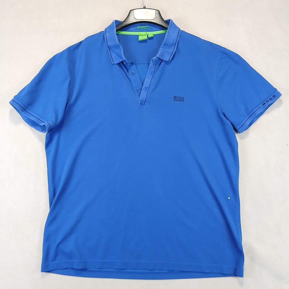 Hugo Boss XXXL Mens Polo Shirt Logo 24x28 **Fits A XL ** FLAWS